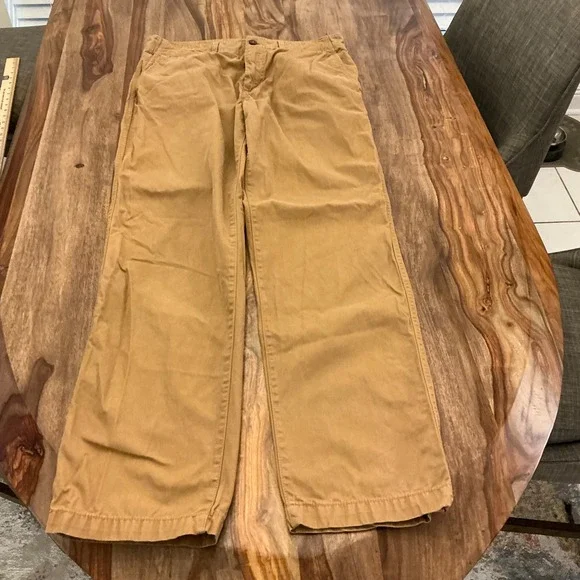 American Eagle Outfitters Mens Relaxed Straight Khaki Cotton Chino Pants 32x34 - Picture 11 of 12